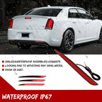2X Red LED Rear Bumper Reflector Tail Lights for Chrysler 300 (2015–2022)