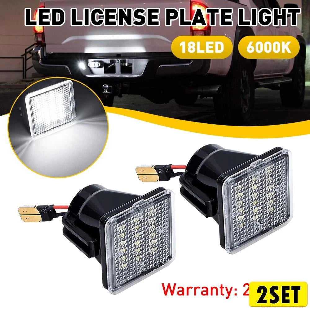 Set of 2 LED License Plate Lights for Toyota Tacoma Tundra (2016–2021)