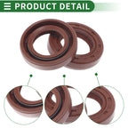 Set of 5 Oil Seal Rotary Shaft Seal FKM Rubber 17x28x6mm