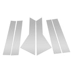 Set of 6 Pillar Window Trim for Chevy Captiva (2019–2024) Silver Tone