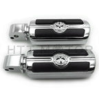 Chrome Gear Skull Footpeg for Harley Softail Slim FLSL Breakout FX (2018–2023)