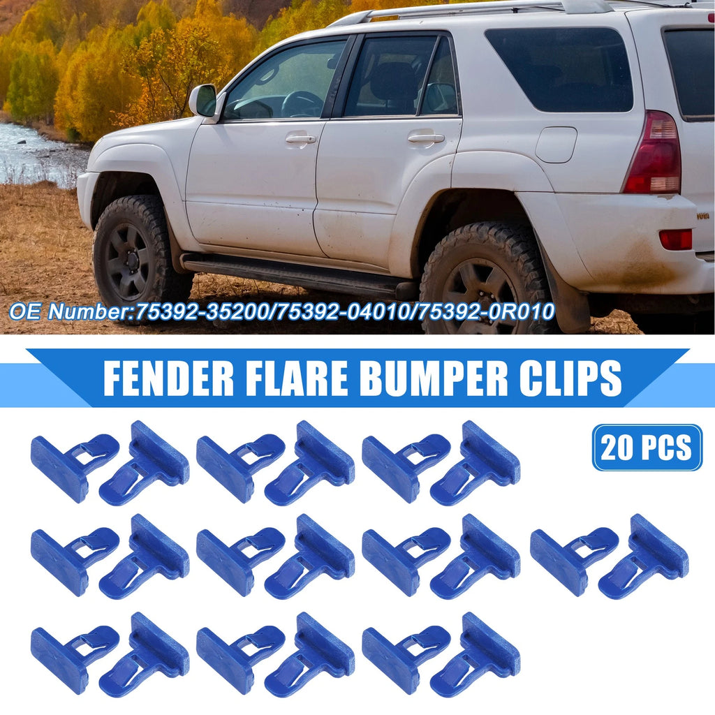 20 Pcs Fender Flare Bumper Clip for Toyota Avalon (2013–2021) No. 75392-35200