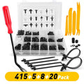 415 Pcs Bumper Clips Fastener Set for Universal Vehicles (All Years)