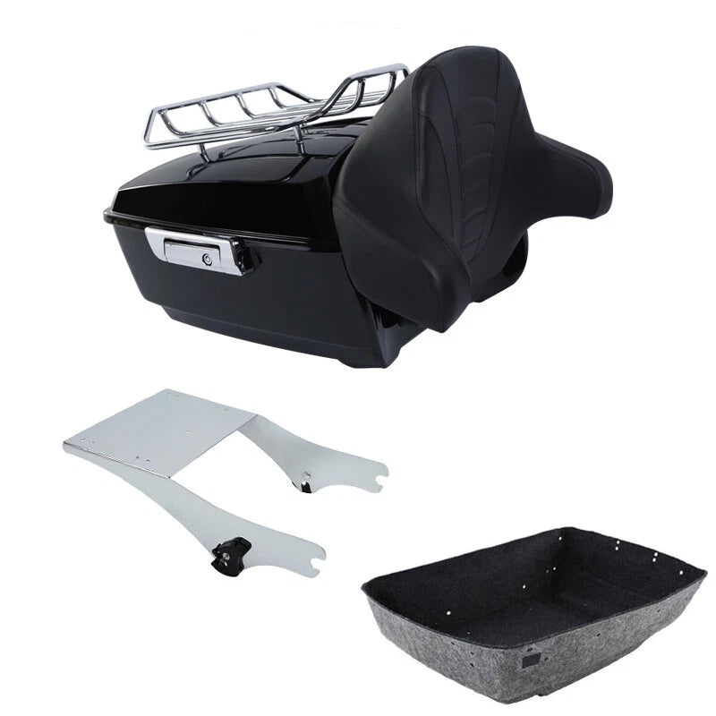 Trunk Pad Backrest Rack Mount for Harley Electra Road Glide (1997–2008)