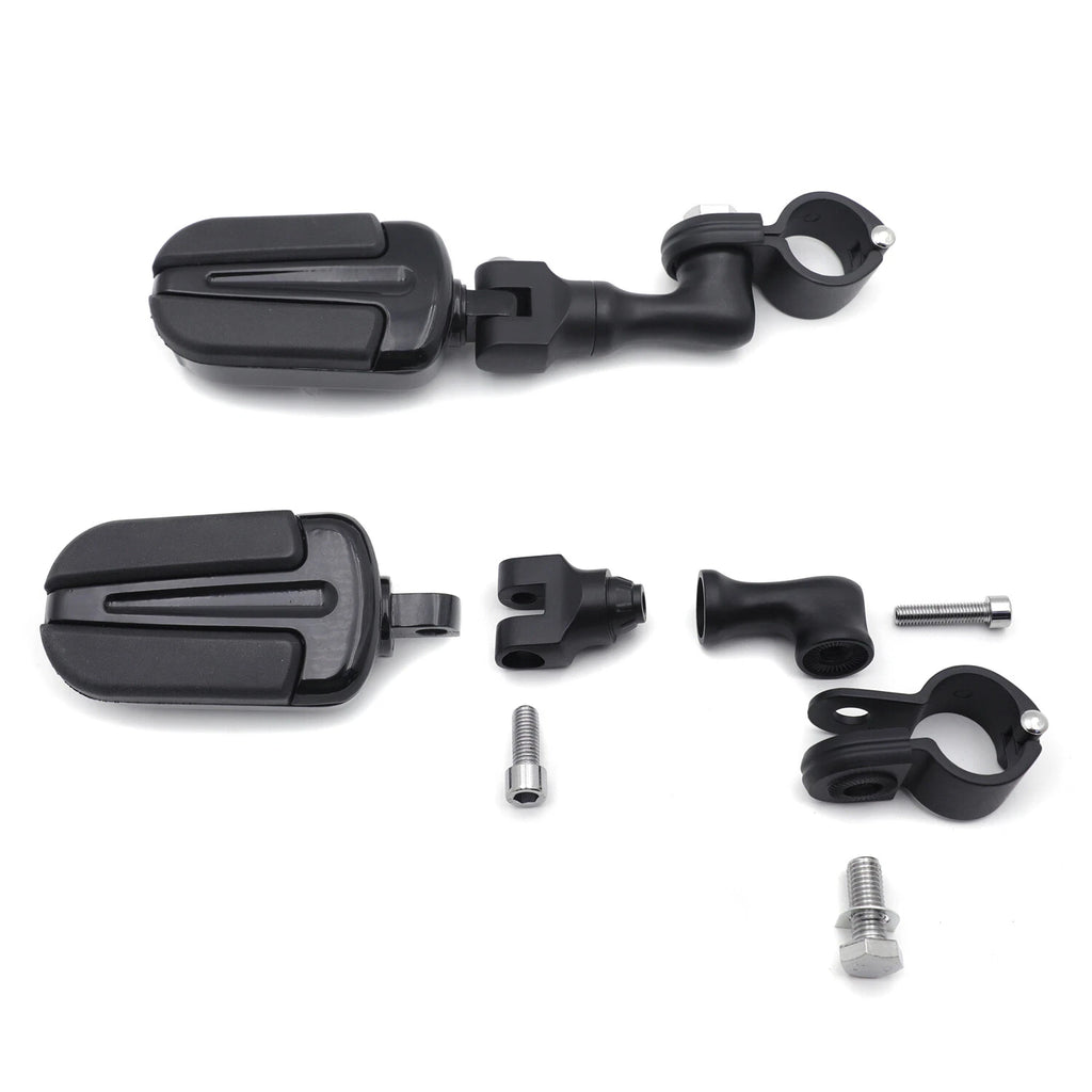 3" Stem Clamp Black Slipstream Footpeg 1-1/4" for Yamaha Road Star Warrior (2002–Present)