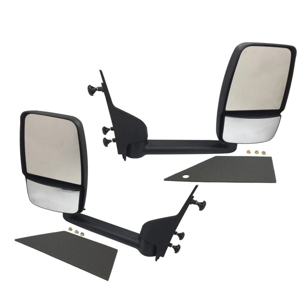 Pair Manual Side View Mirror Dual Glass for Chevy Express GMC Savana (2003–2023)