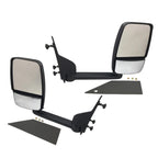 Pair Manual Side View Mirror Dual Glass for Chevy Express GMC Savana (2003–2023)