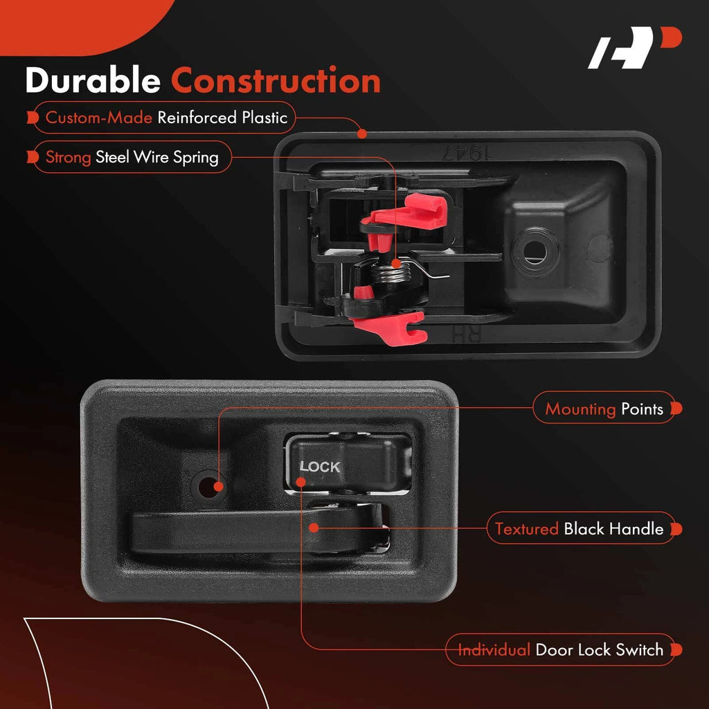Front Right Door Handle for Jeep Wrangler (2003-2006) Black