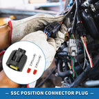2 Pin SSC Position Connector Plug Female Wire Terminal for Toyota Lexus 