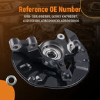 Front Steering Knuckle & Wheel Hub Bearing for Toyota Matrix (2007–2008)