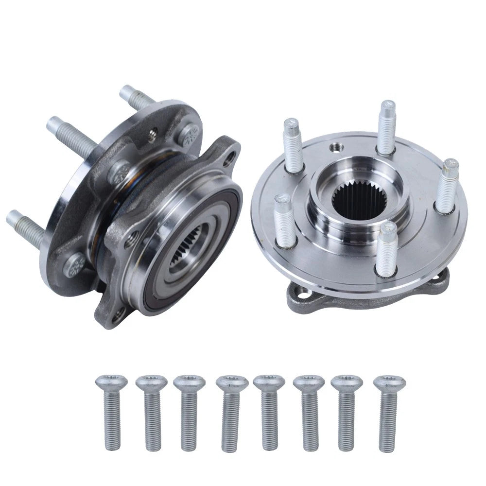 Set of 2 Wheel Bearing & Hub Assembly for Jaguar XF (2015–2020), XE (2017–2019)