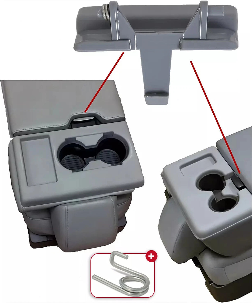 Center Console Jump Seat Lid Latch for Ford F150 (2010–2018) Gray