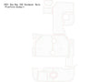 EVA Teak Flooring Cockpit Pad for Sea Ray 240 Sundancer (2001) R1