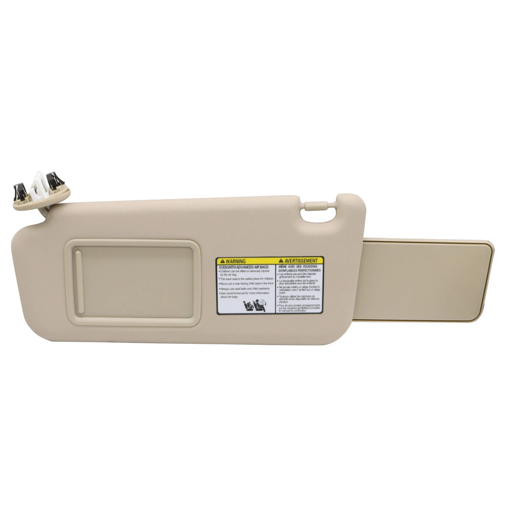 Left Driver Sun Visor with Light Beige for Toyota RAV4 (2006–2013) 74320-42501-A1