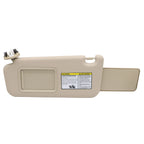 Left Driver Sun Visor with Light Beige for Toyota RAV4 (2006–2013) 74320-42501-A1