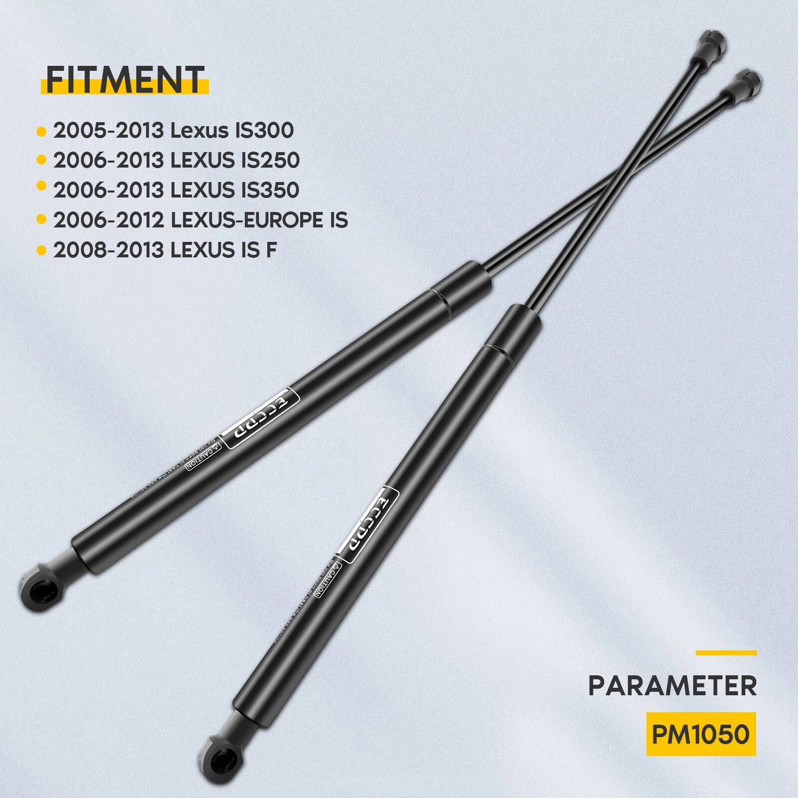 Set of 2 Front Hood Lift Supports for Lexus IS IS300 IS250 (2005–2013)