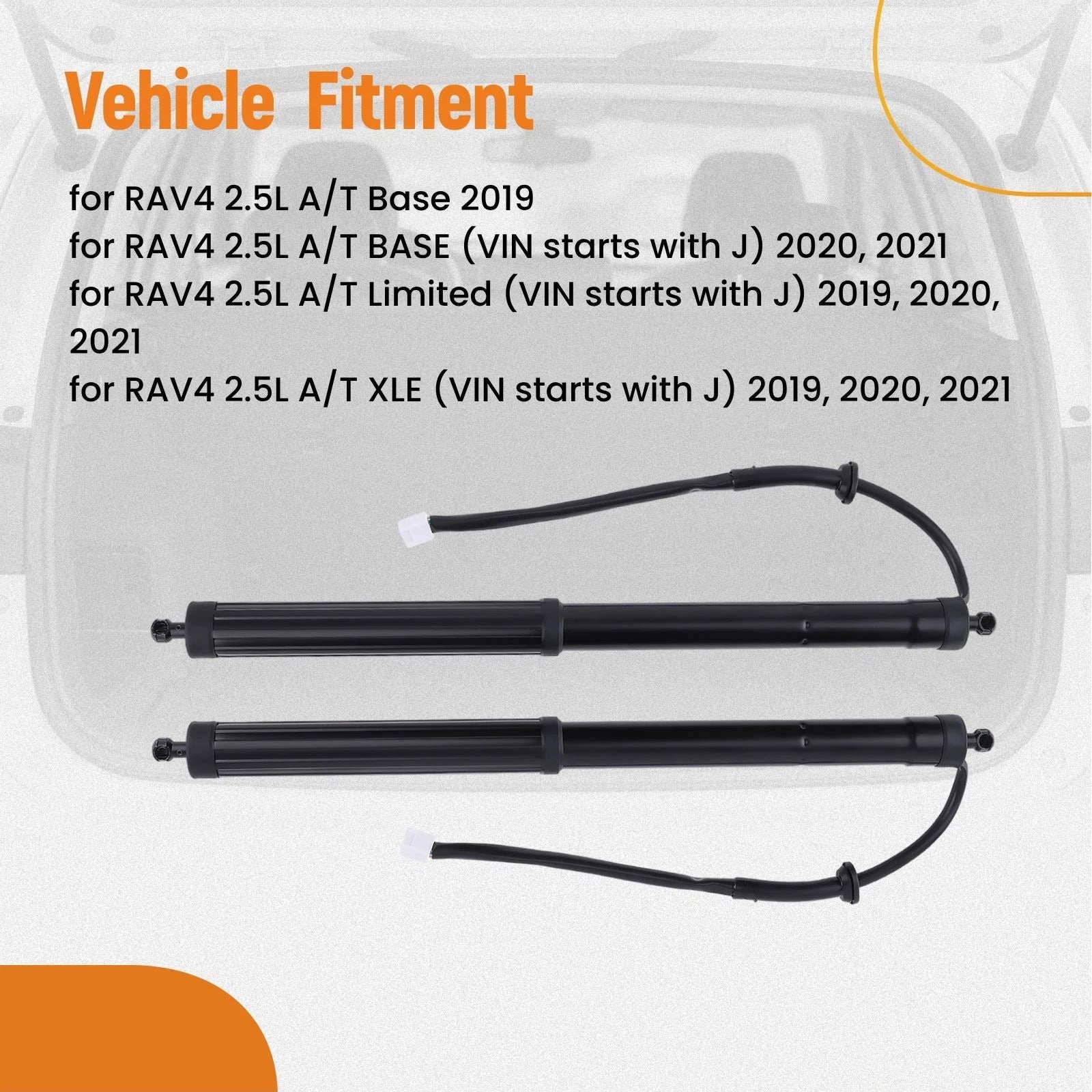 2X Rear Power Tailgate Lift Support for Toyota RAV4 (2019–2022) 6892042020