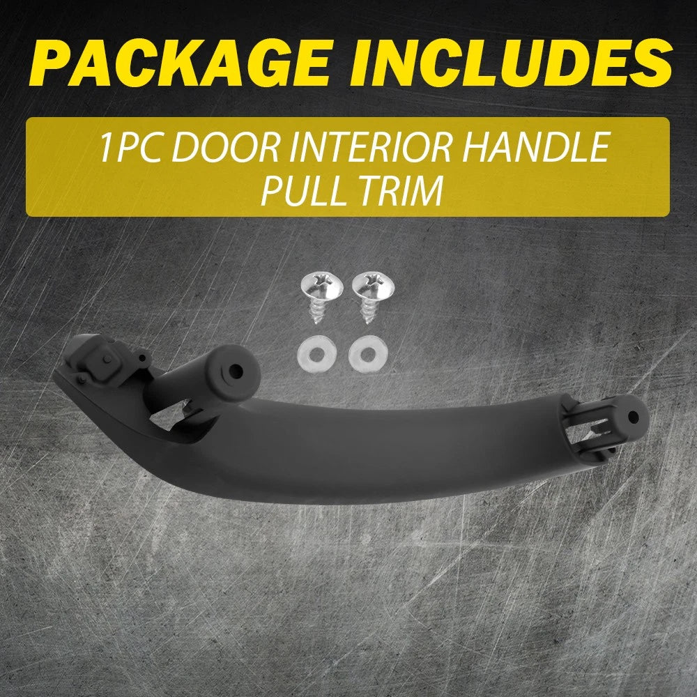 Right Inner Door Handle Pull Trim for BMW X3 X4 (2011–2017) Black