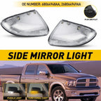 2X Mirror Puddle Turn Signal Light for Dodge Ram 1500 2500 (2009–2014)