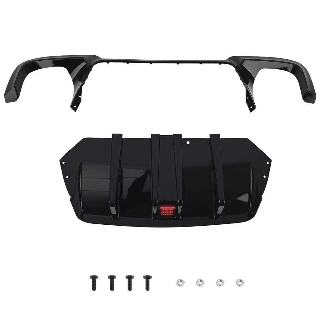 Rear Bumper Diffuser Lip for BMW F10 M5 (2010–2016) Gloss Black