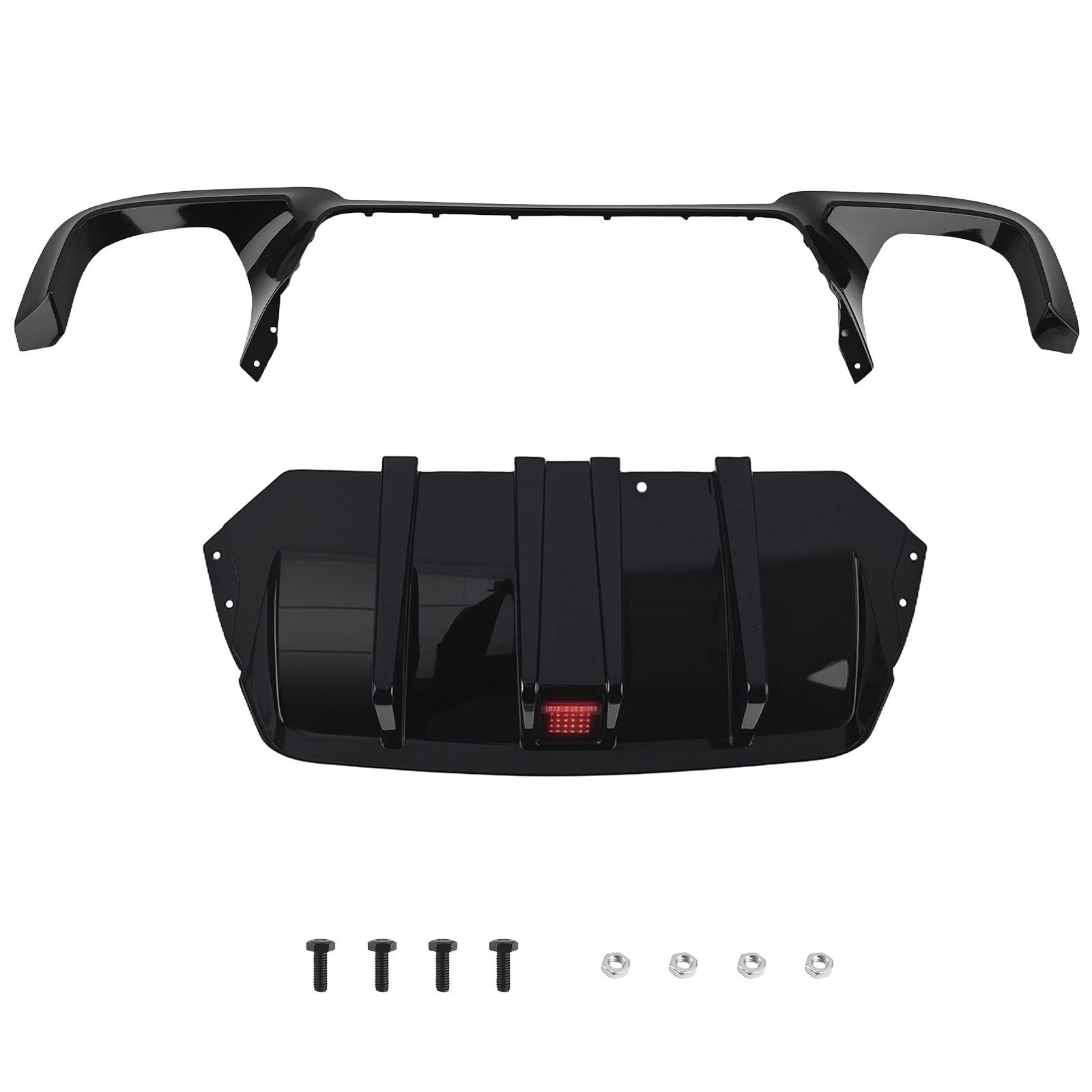 Rear Bumper Diffuser Lip for BMW F10 M5 (2010–2016) Gloss Black