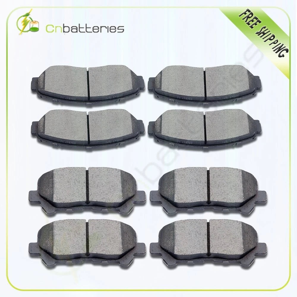 Front & Rear Ceramic Brake Pads for Honda Odyssey (2011–2017)