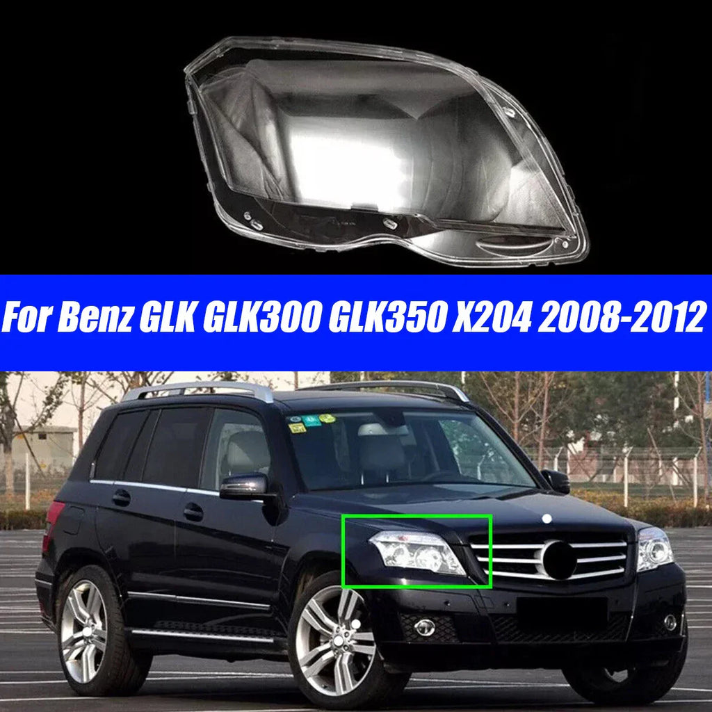Headlamp Lens Cover for Benz GLK GLK300 GLK350 X204 (2008–2012)