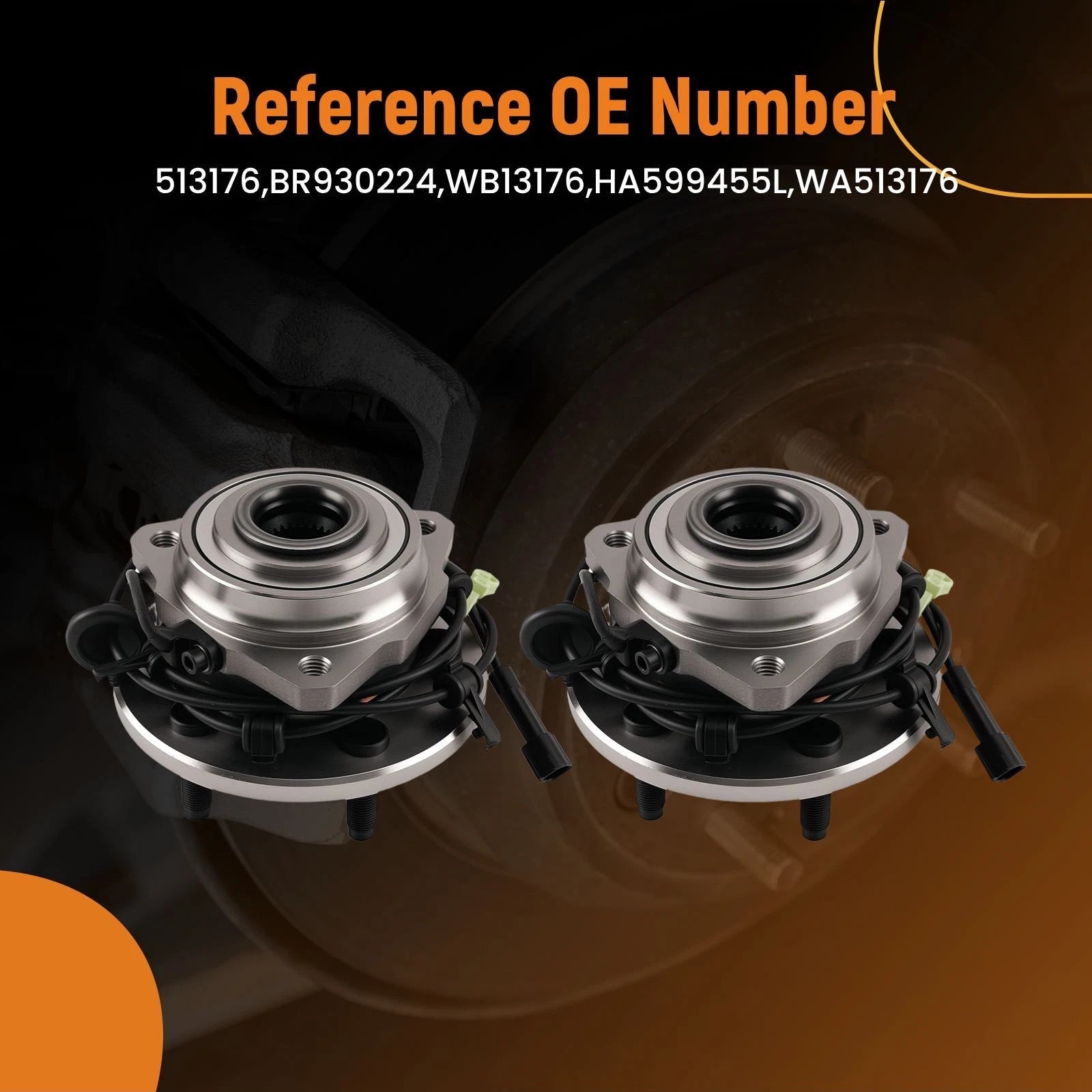 Front 5 Bolt Wheel Hub Bearing Kit for Jeep Liberty (2002-2007)