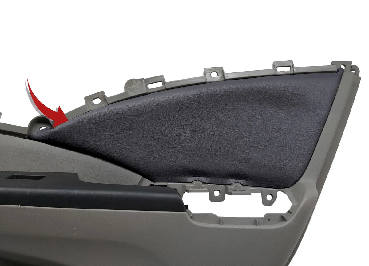 Rear Insert Card Door Panel Cover for Honda CR-V (2012–2016) Gray PVC Leather
