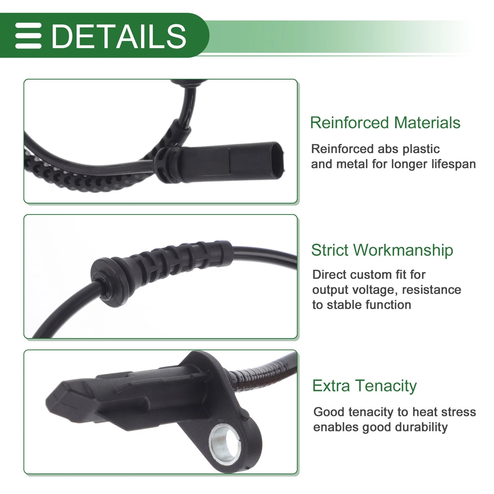 ABS Wheel Speed Sensor No. 34526850765 for BMW X1 (2016–2019) 1 Pc