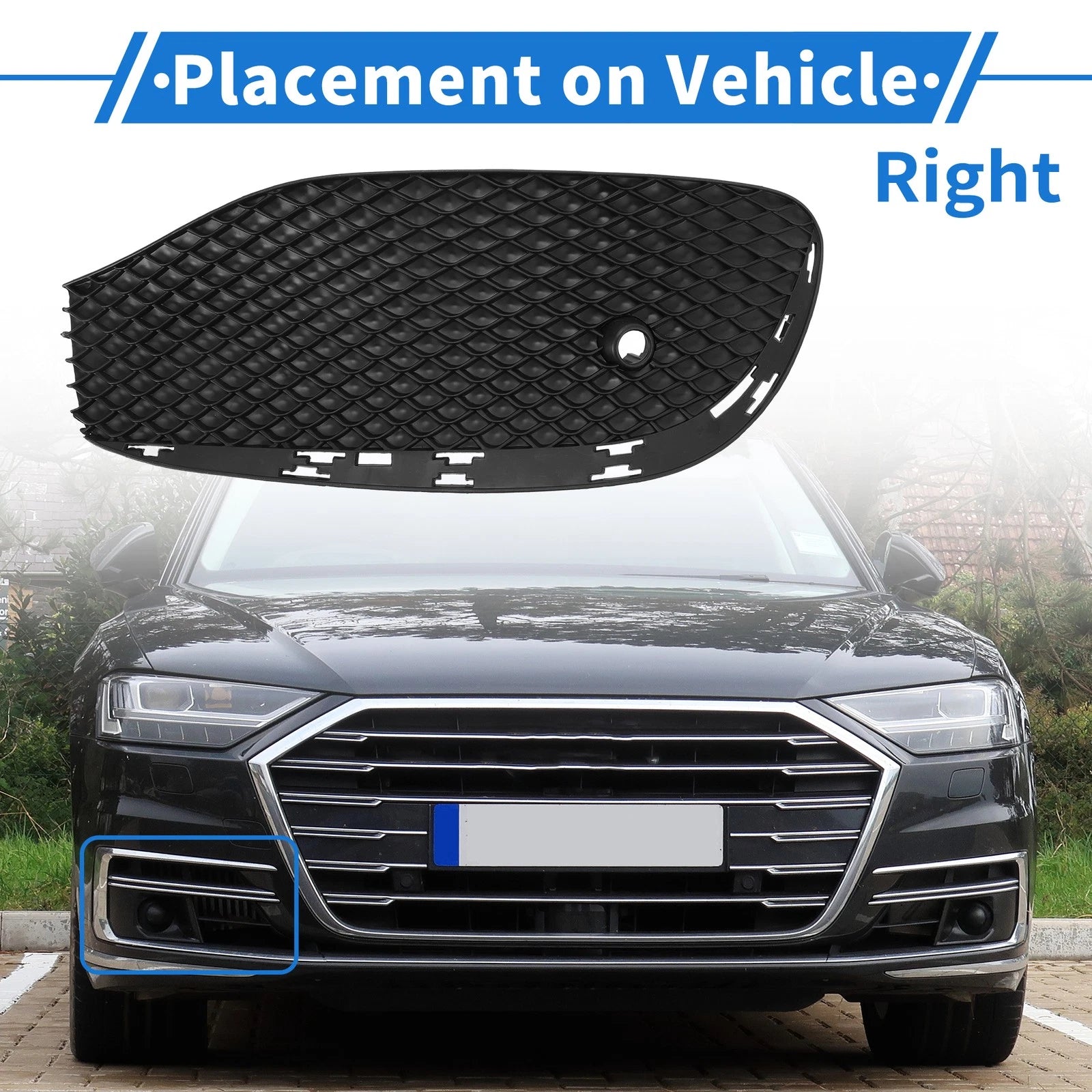 1pc Fog Light Grill for Mercedes-Benz W213 (2016–2020) No. 2138850822