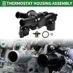 Engine Coolant Thermostat Housing Assembly for Dodge Journey (2009–2020) No. 68003582AB