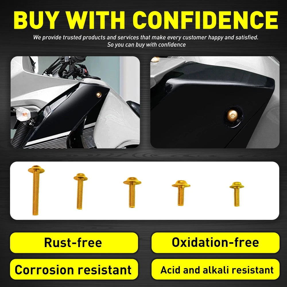 Fairing Bolt Kit for Honda CBR600RR CBR900RR CBR1000RR (2003–2023)