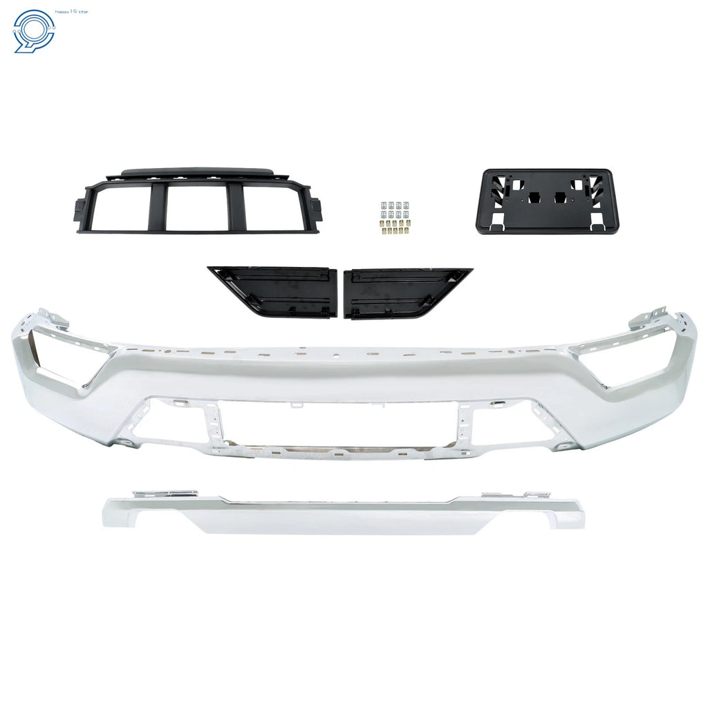 Set of 6 Chrome Front Bumper Face Bars for Ford F150 (2021–2023)