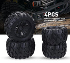 Set of 4 Wheels Tires for HPI Savage XS TM Flux Racing (1/10)