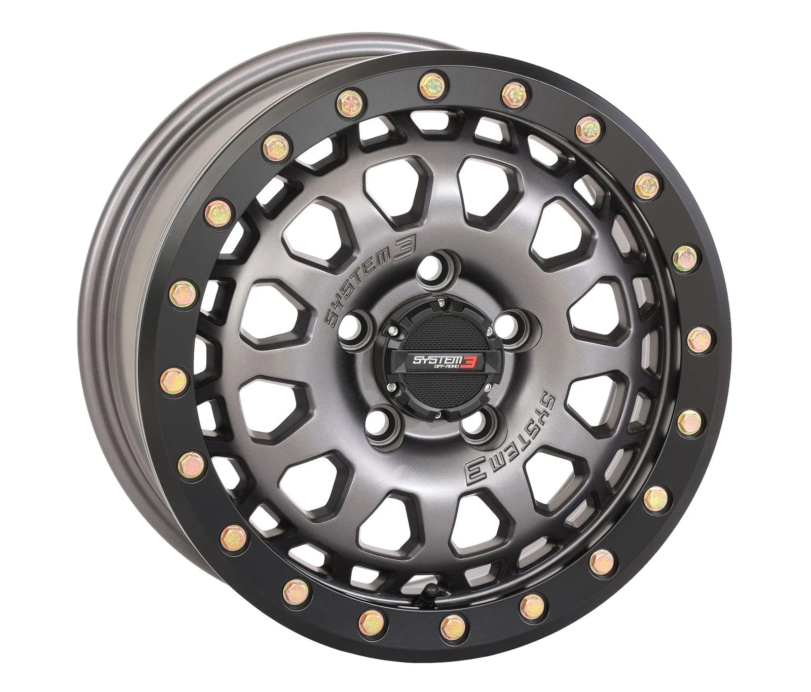 System 3 SB6 Bl Wheel 15x7 6+1 +50mm for Polaris RZR (2014–2023)