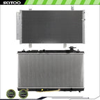 Radiator and A/C Condenser for Toyota Camry (2007–2011), Venza (2009–2015)