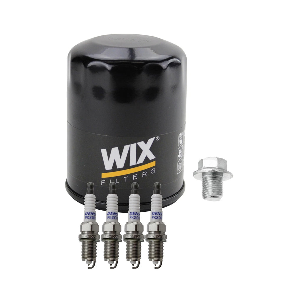 Wix Engine Oil Filter & Denso Spark Plugs Set for Camry HS250h RAV4 Solara (–)