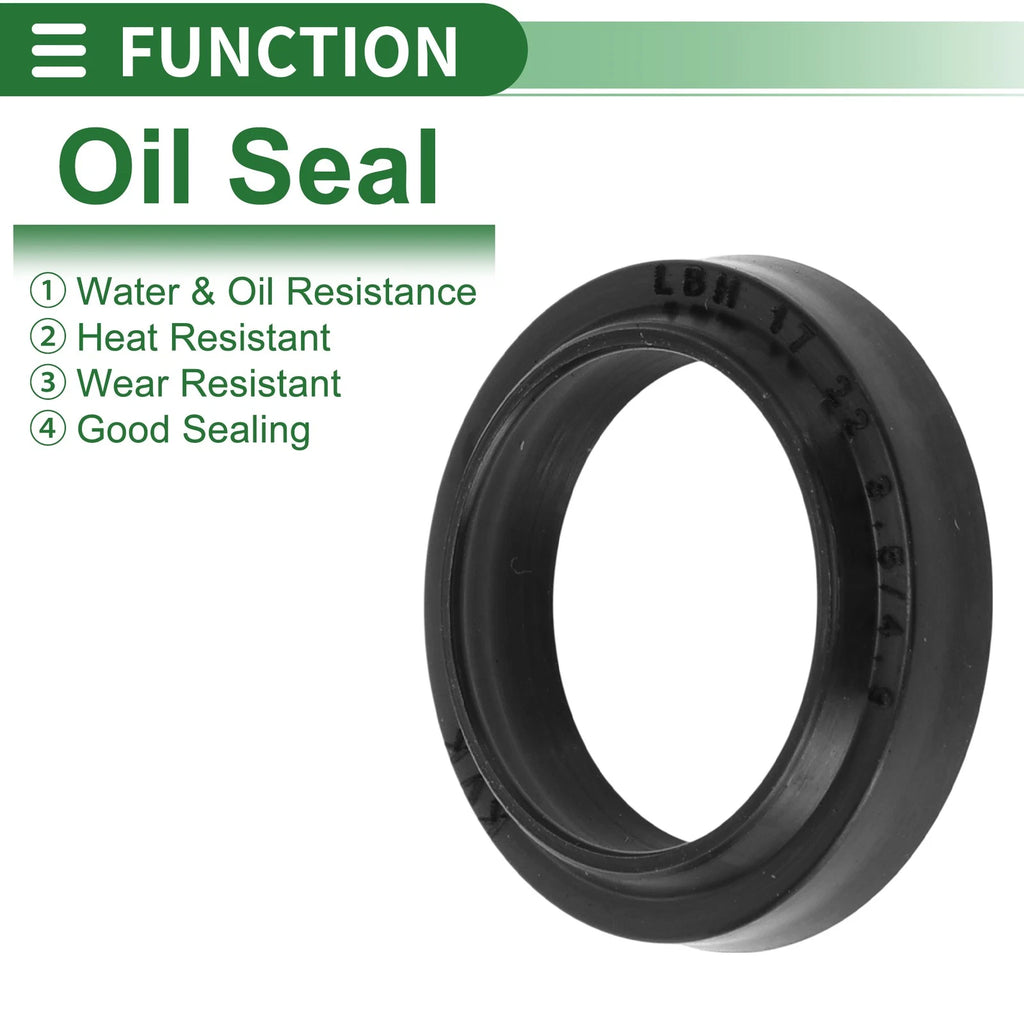 Set of 5 Oil Seal Rotary Shaft Seal NBR Rubber 17x22x3.5mm