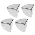 Set of 4 Zinc Alloy Box Edge Corner Protectors with Screws