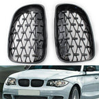 Gloss Black Front Grille for BMW 1 Series (E81 E82 E87 E88) (2008–2011)