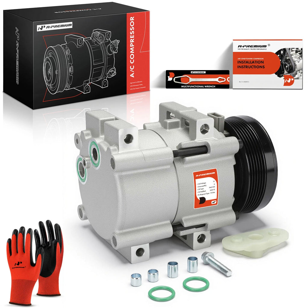 A/C Compressor with Clutch for Ford Freestar, Mercury Windstar (2004–2007)