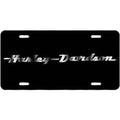 Acrylic Laser Cut Black License Plate for Harley-Davidson