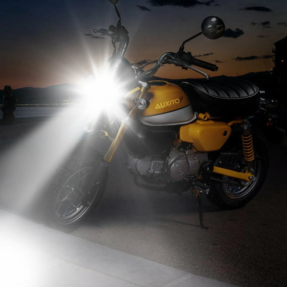 2X H4 9003 15000LM LED Bulbs for Motorcycle (Hi/Low Beam)