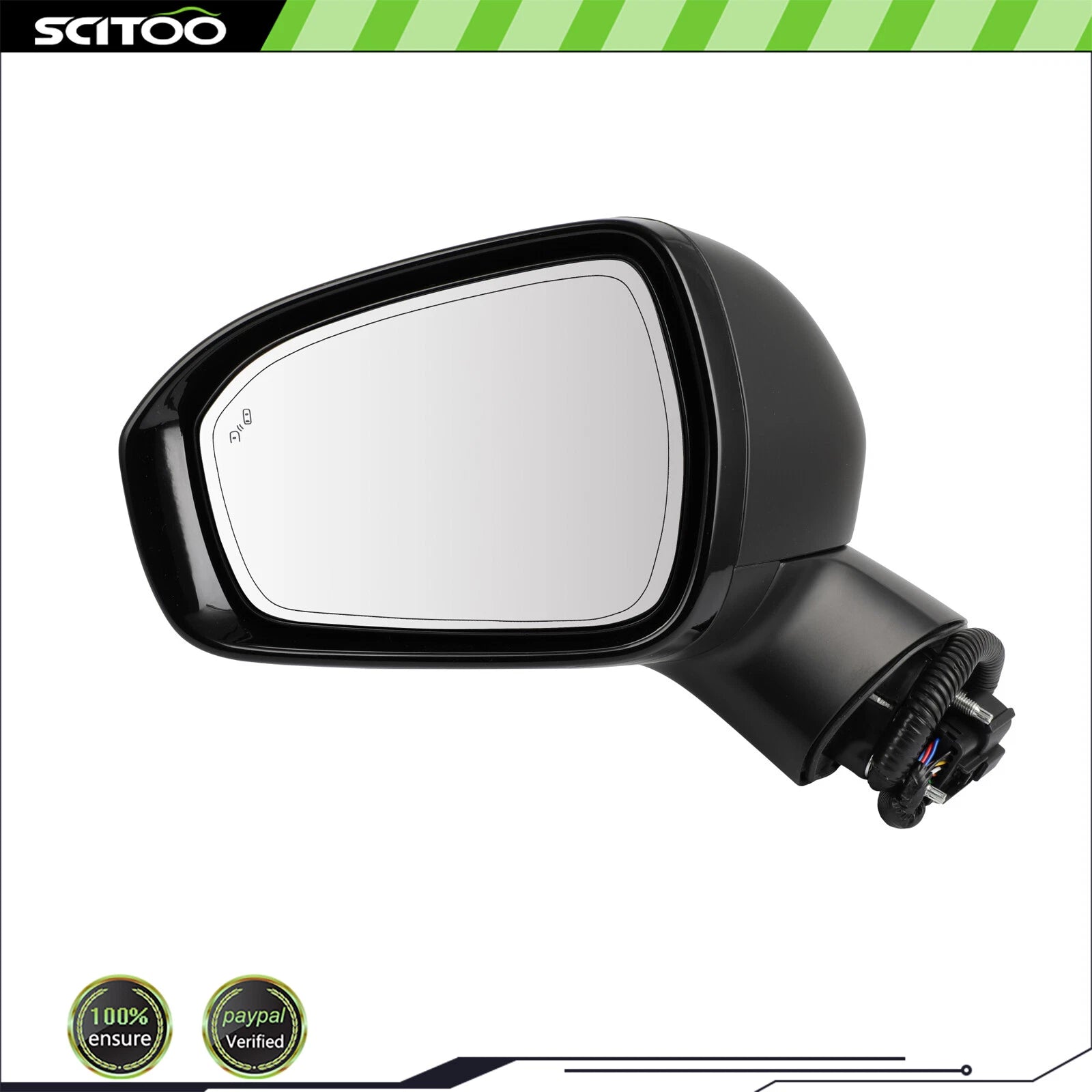 Driver Side Mirror for Ford Fusion (2018–2019) Heated, Signal, Blind Spot, Memory
