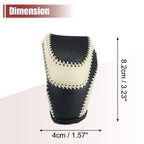 Gear Shift Knob Cover for Toyota Land Cruiser Prado (2010–2023) Black Beige Stitches