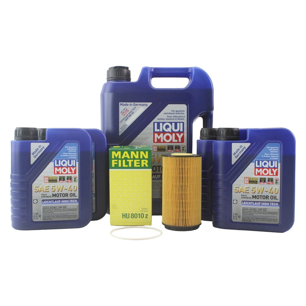 Oil Change Kit 9L Liqui Moly Leichtlauf 5W-40 for Audi CEUA 4.0L (2015–2021)