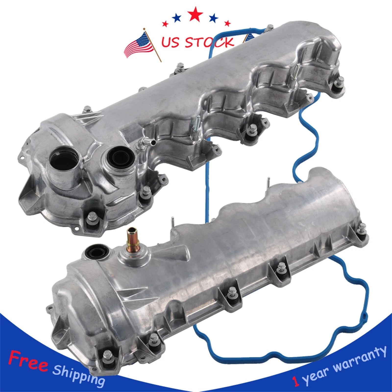 2 Engine Valve Covers for Ford F-150 (2004–2010) V8 5.4L