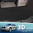Cargo Liner Rear Trunk Mat for Toyota Highlander (2006–2014) TPE 5/7 Seats