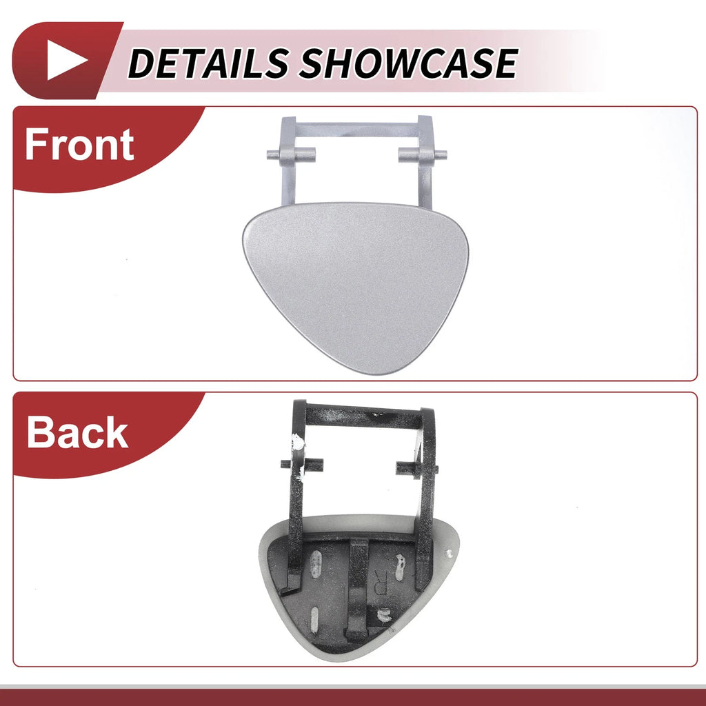 Front Right Washer Nozzle Cover Cap for Mercedes-Benz E320 (1994–2006) Silver Tone